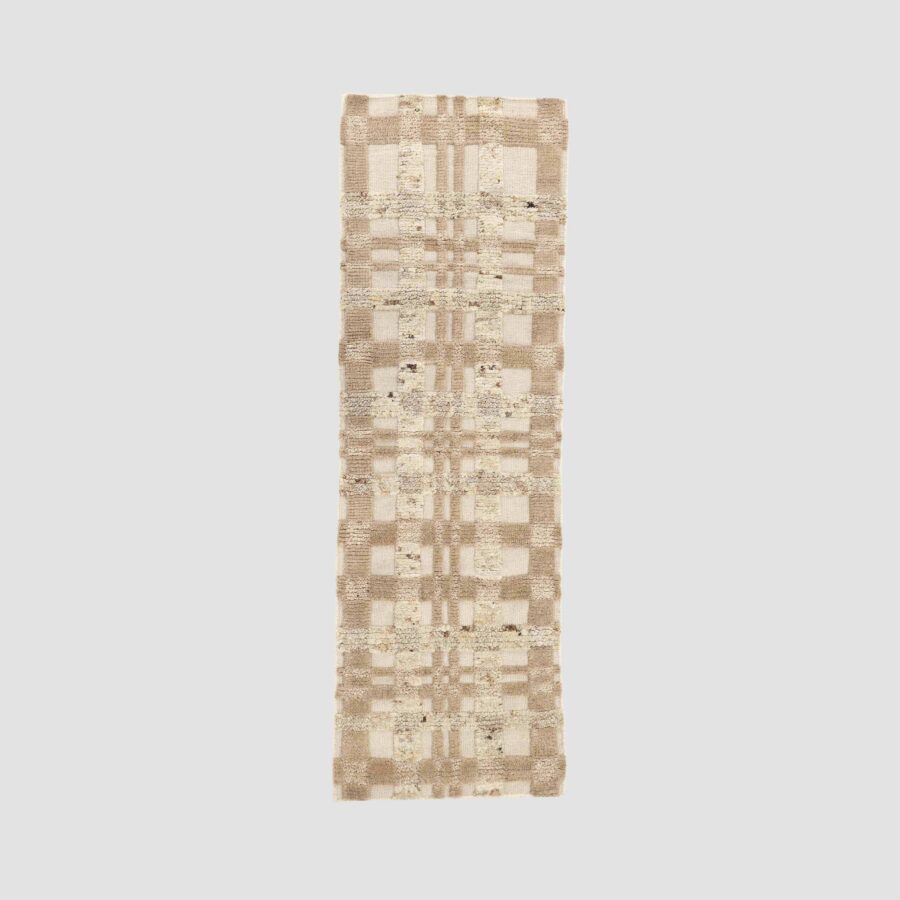 Balanced Handwoven Runner Rug in Natural