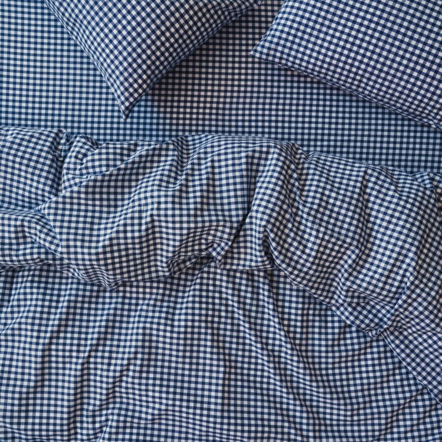Gingham Cotton Duvet Cover Collection