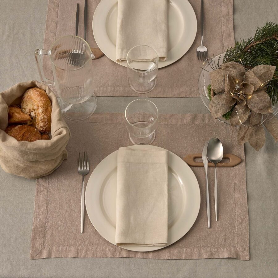 Modern Striped Textile Accent for Dining Tables