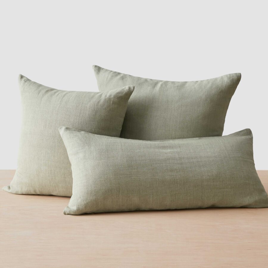 Refined Tonal Linen Decorative Pillow