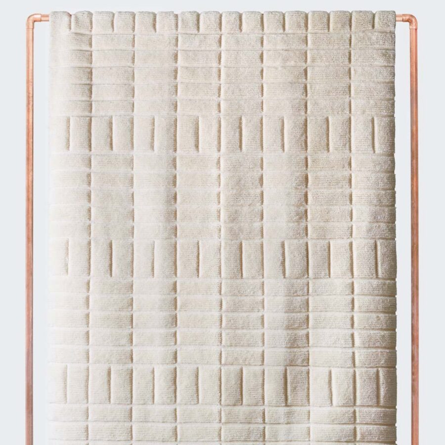 Layered Hand-Knotted Wool Area Rug