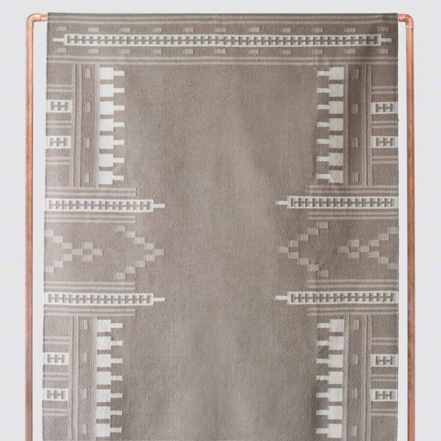 Geometric Tonal Handwoven Area Rug